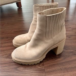 Dolce vita heeled suede booties